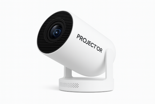 Mini Projecteur Portable HD 1080p – WiFi, Bluetooth 5.4, Connexion HDMI/USB, Idéal Cinéma Maison et Extérieur