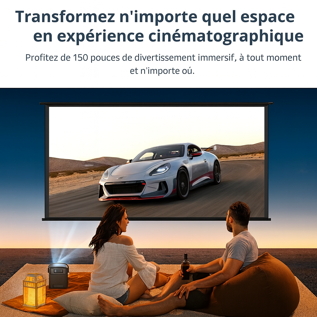 Projecteur vidéo portable Full HD 1080P - 3D