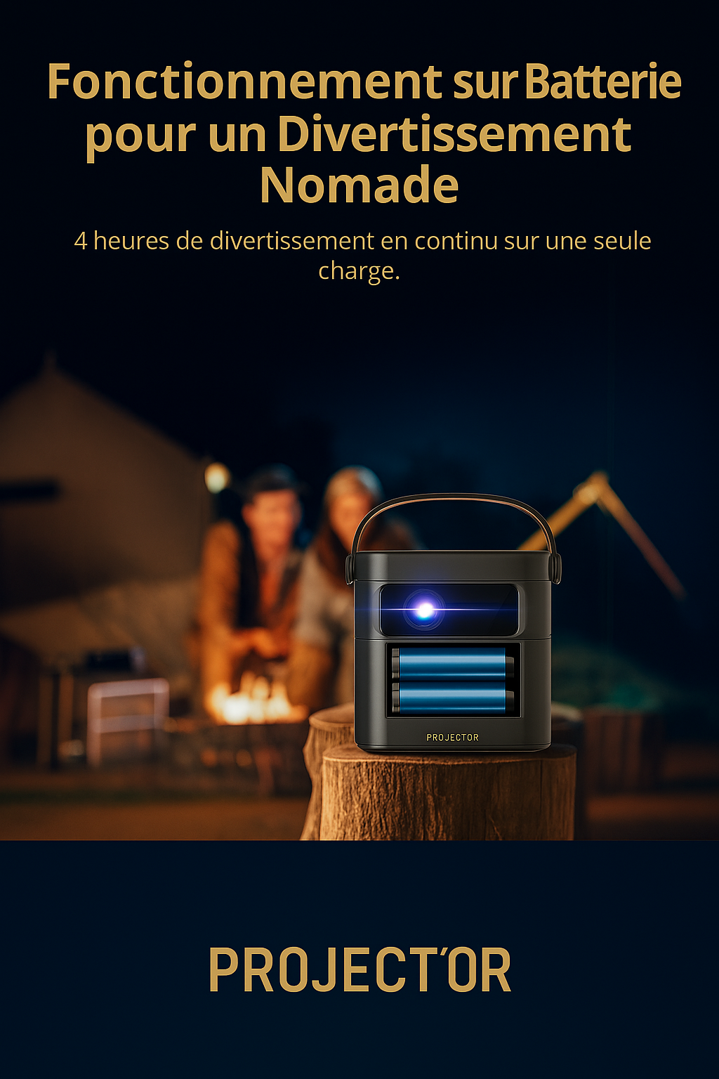 Projecteur vidéo portable Full HD 1080P - 3D