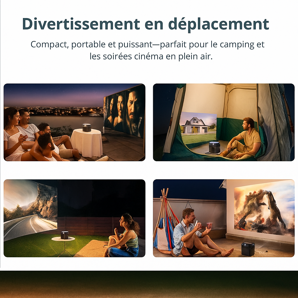 Projecteur vidéo portable Full HD 1080P - 3D