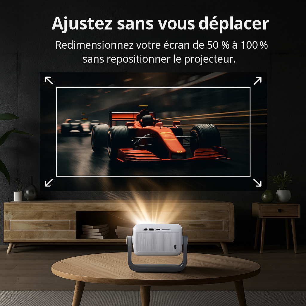 Vidéo Projecteur Android 13 TP350 – Full HD 1080p, 650 ANSI, Netflix Officiel, WiFi 6, Bluetooth 5.2, HDMI/USB – Auto Keystone