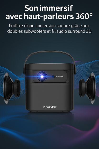 Projecteur vidéo portable Full HD 1080P - 3D