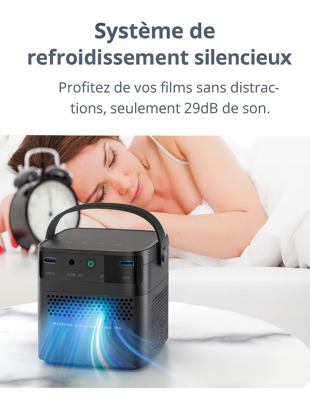 Projecteur vidéo portable Full HD 1080P - 3D