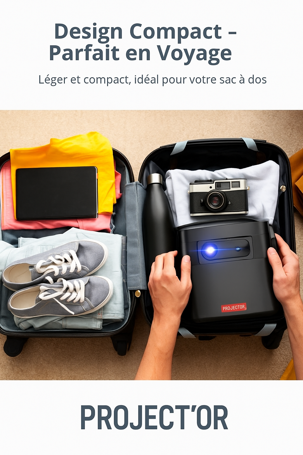 Projecteur vidéo portable Full HD 1080P - 3D