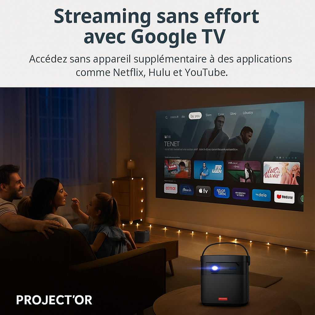 Projecteur vidéo portable Full HD 1080P - 3D